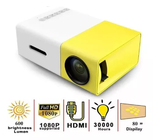 Mini Proyector LED Portátil: Tu Cine en Casa de 80"