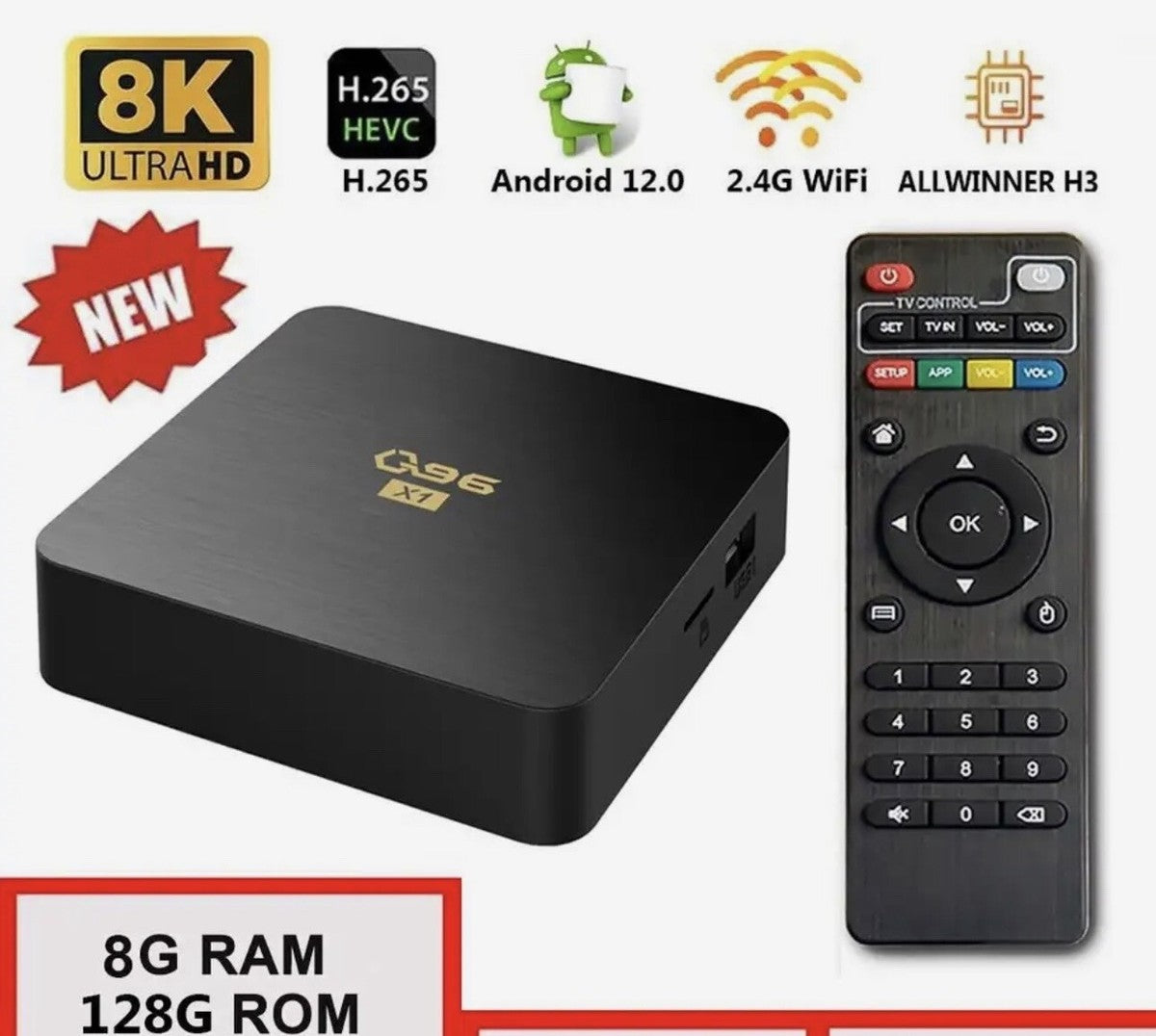 Dispositivo Inteligente Q96 TV Box 4K