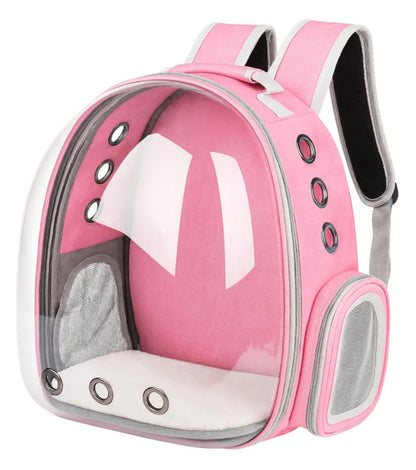 Mochila transparente mascotas