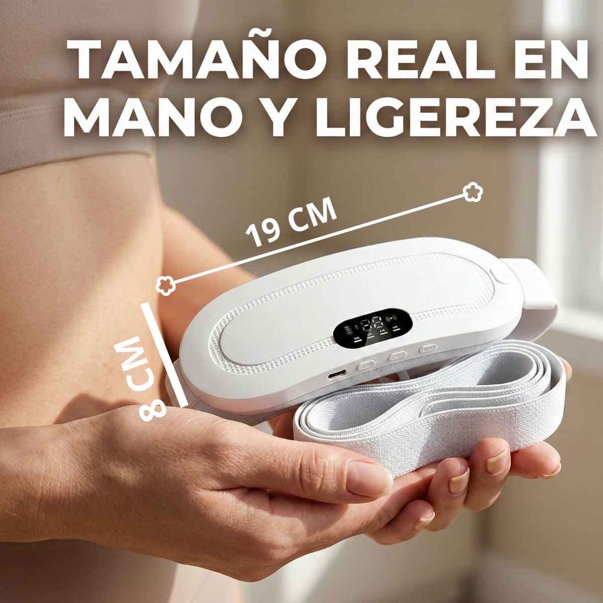 Cinturon Menstrual Masajeador Vientre