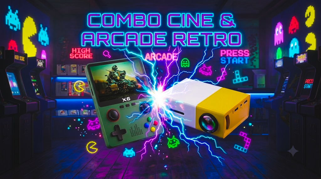 Combo Día del Niño: Consola X6 + Mini Proyector LED