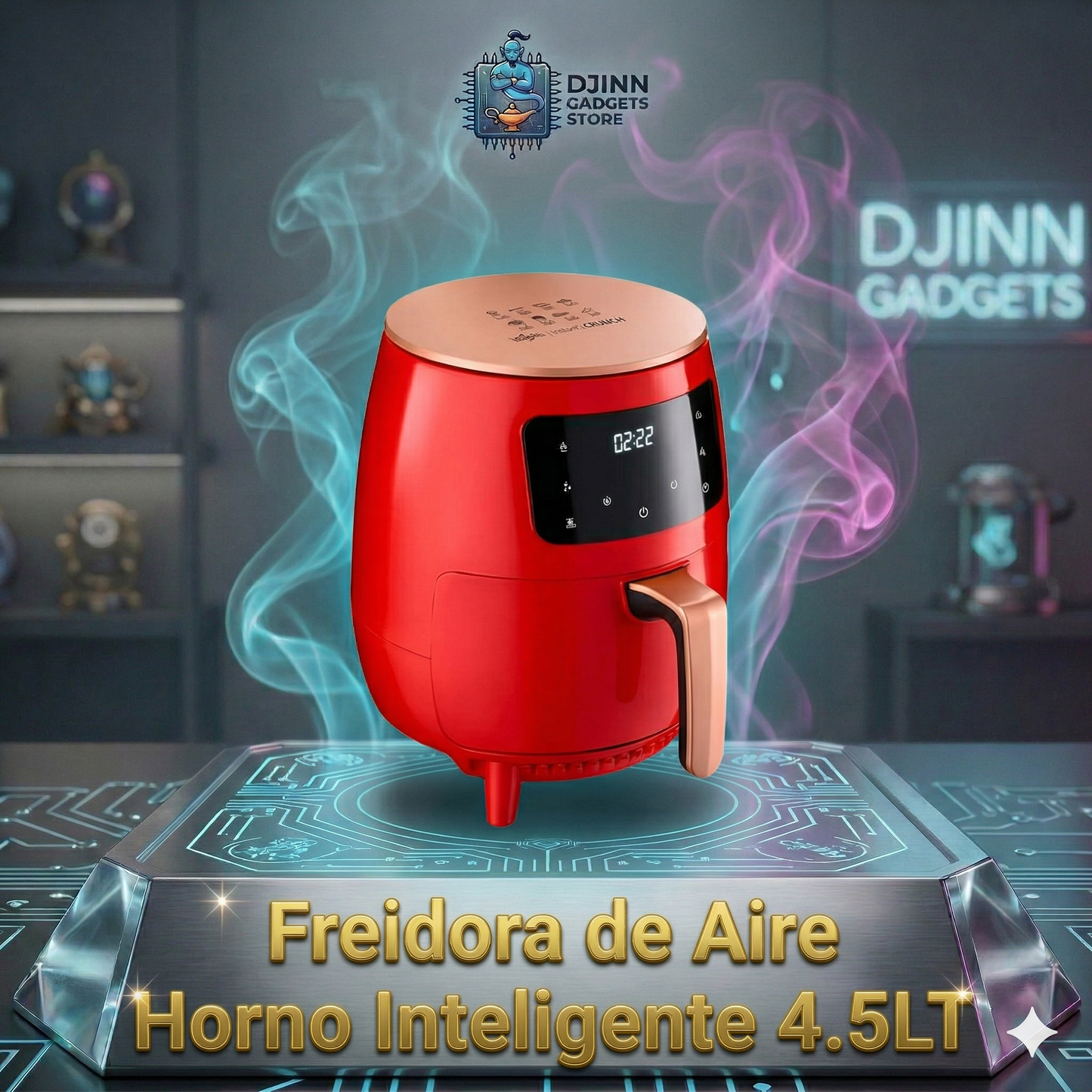 FREIDORA DE AIRE HORNO INTELIGENTE 4.5LT
