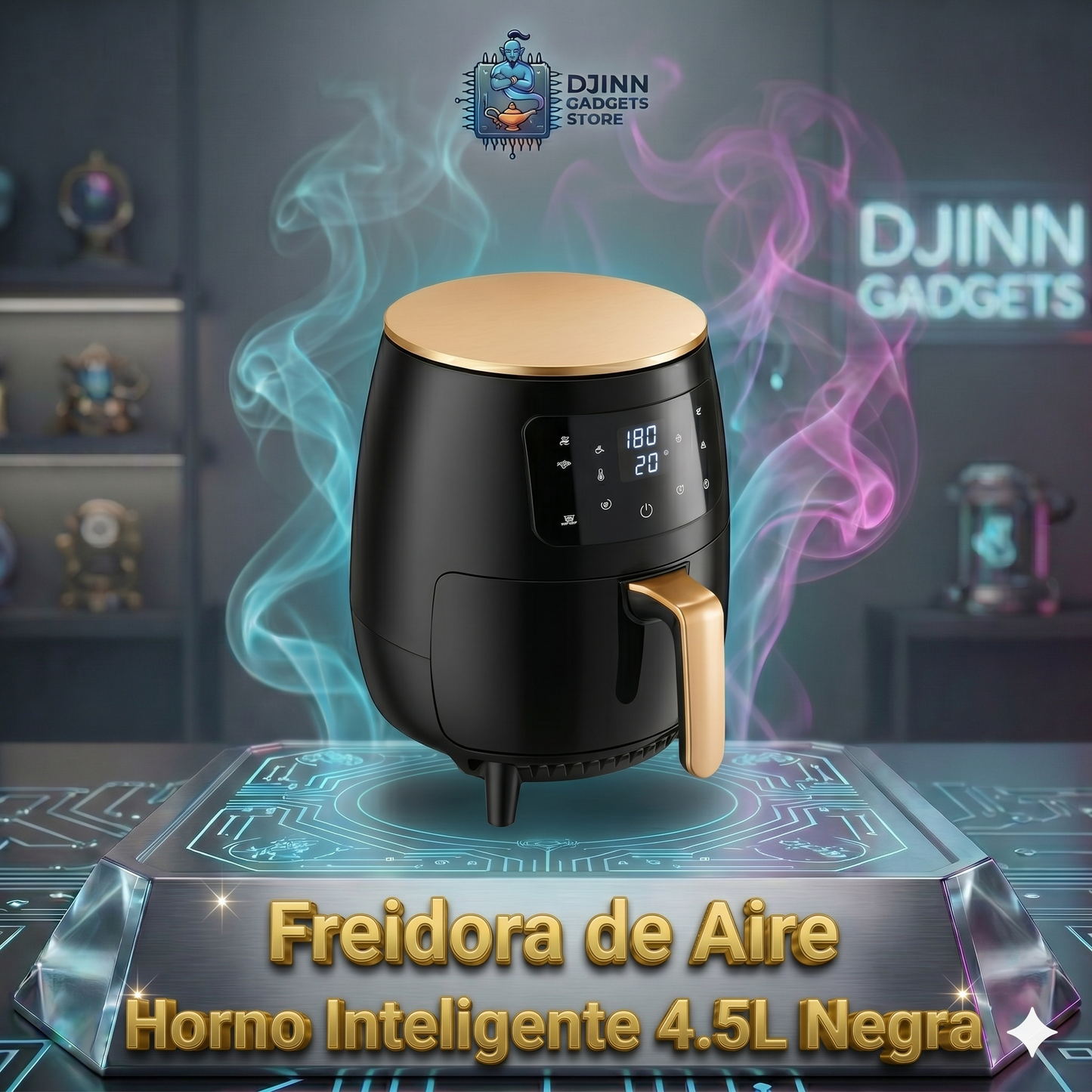 FREIDORA DE AIRE HORNO INTELIGENTE 4.5LT
