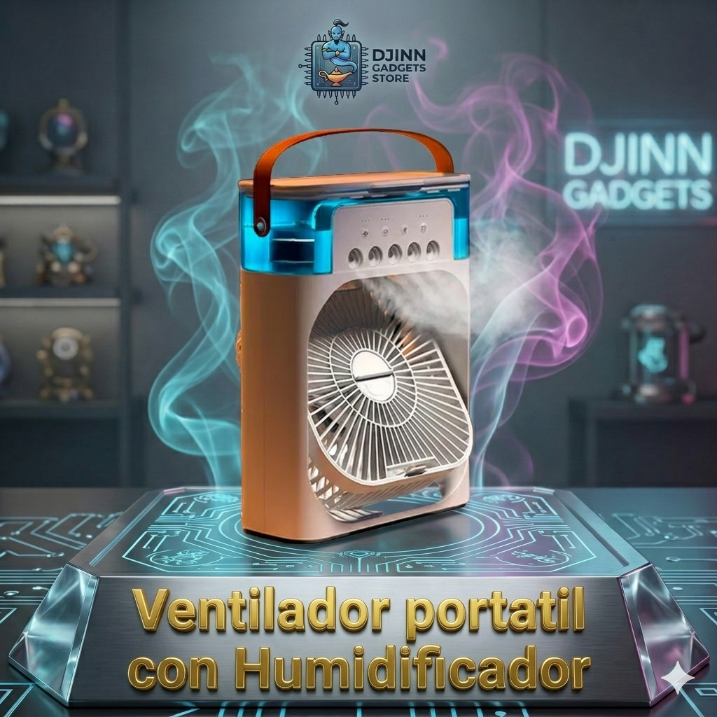 Ventilador Portatil Con Humidificador