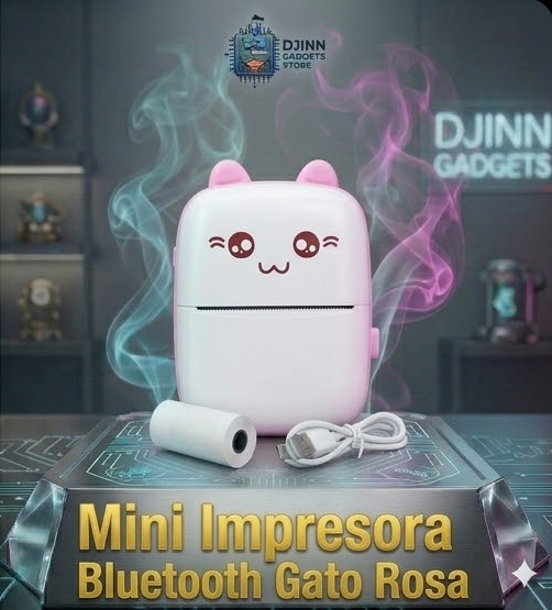 Mini Impresora Portátil Bluetooth Gato